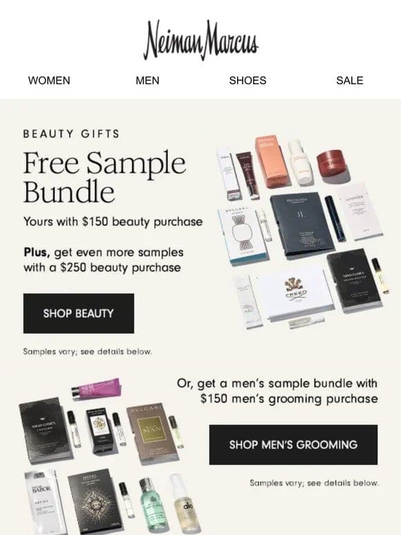 Free beauty gifts! Shop beauty now