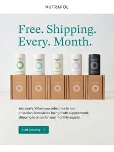 Free shipping every month