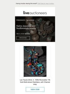 Freeman’s | Hindman | Native American Jewelry | Furniture & Decorative Arts | Art + Design