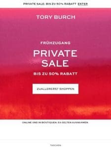 Frühzugang: Private Sale