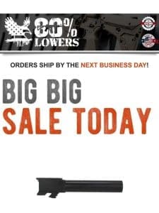 GLOCK BARREL SALE – ENDS TONIGHT