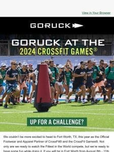 GORUCK Is Coming to Fort Worth