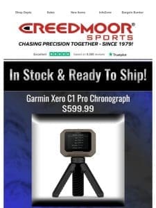 Garmin Xero C1 Pro Chronograph’s Are In Stock And Ready To Ship!