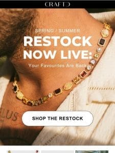 Gemstones + More Finally Back in Stock ?