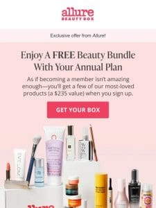 Get $235 Worth Of Beauty For FREE