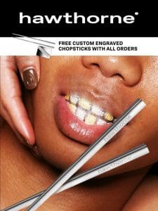 Get FREE custom chopsticks with every order