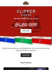 Get Flat Discount on Clipper Cigars