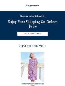 Get Free Shipping On Orders $79+ at Appleseed’s