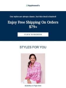 Get Free Shipping On Orders $79+