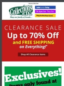 Get Ready to SAVE: Clear the Clearance with Us!