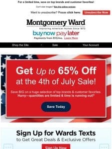 Get Up to 75% Off at the 4th of July Sale!