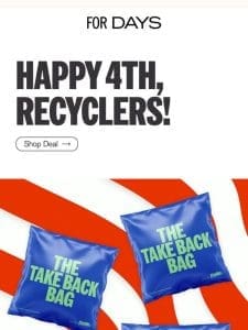 Get Your 4th Take Back Bag FREE!