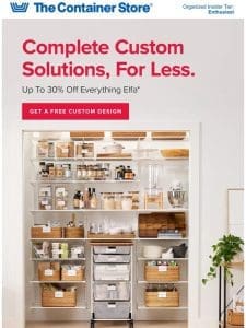 Get Your Pantry Party ON! Up To 30% Off Elfa