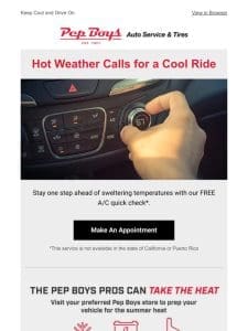 Get a FREE A/C Quick Check NOW!