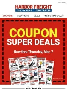 Get a Jump on Spring Savings with NEW COUPONS!