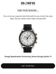 Get a Omega Speedmaster Anniversary Series Snoopy Apollo 13 Today