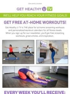 ? Get fit in the comfort of your own home! On your time.