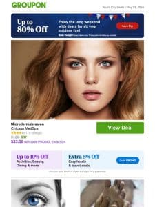 Get up to 10% off! Microdermabrasion