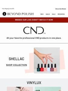 ? Get your best manicure with CND ?