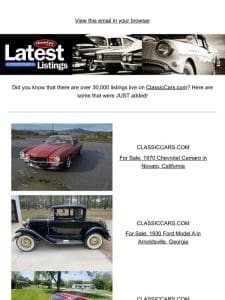 Get your dream car from ClassicCars.com