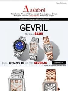 Gevril Luxury Watches: Opulence for Less