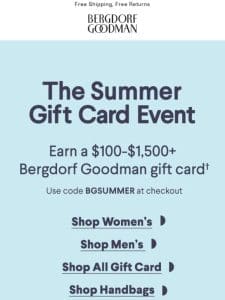 Gift Card Event: Earn Up To $1，500+