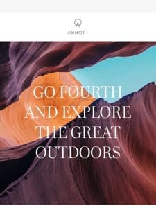 Go Fourth and Adventure — 20% Off Sale!