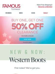 Go west with new boots