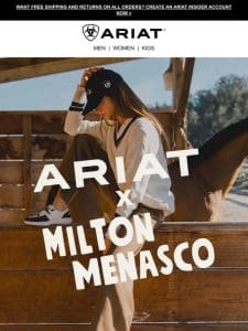 Going Fast: Ariat x Milton Menasco-