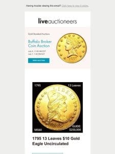 Gold Standard Auctions | Buffalo Broker Coin Auction