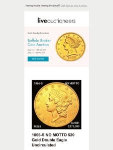 Gold Standard Auctions | Buffalo Broker Coin Auction