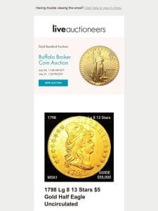 Gold Standard Auctions | Buffalo Broker Coin Auction