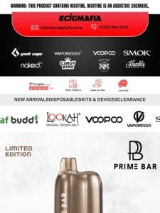 Grab Yours Before It’s Sold Out!? – Prime Bar Disposable (8000 Puffs) ??