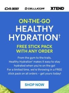 Grab a FREE Hydration ?