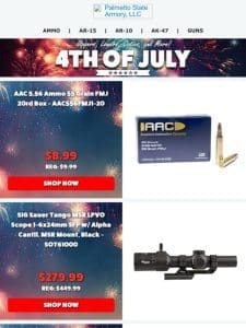 Grill， Chill， And Save BIG On 4th Of July Gun & Ammo Deals! | Shop Now!