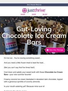 Gut-loving ice cream bars (recipe)