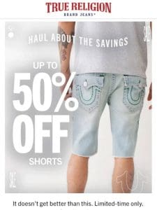 HALF OFF SHORTS AHEAD ❗❗