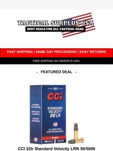 HUGE SAVINGS ? CCI & Blazer Ammunition On Sale