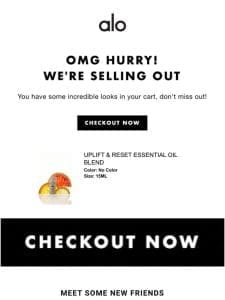 HURRY! Your Cart Might Sell Out ?