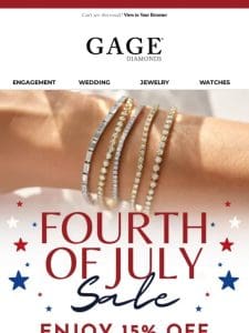 Happy 4th of July from Gage Diamonds!