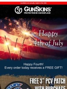 Happy 4th of July from GunSkins – FREE GIFT TODAY ONLY