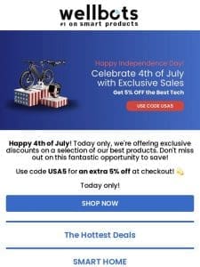 Happy 4th of July from Wellbots!