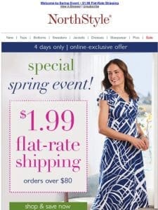 Happy Easter Morning! Our Gift = $1.99 Flat-Rate Shipping ~ The Fashion Event ~ Shop Now!