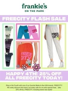 Happy Fourth: 25% Off FREECITY! ⭐