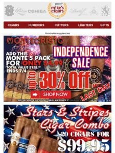 Happy Independence Day! Explosive Savings On Big Brands End Tonight!!