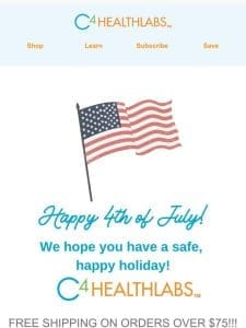 Happy Independence Day from C4 Healthlabs!