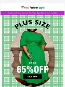 Happy deal plus size  up to 65% off!