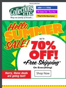 ? Hello Sunshine， Hello Savings: Summer Deals Inside!