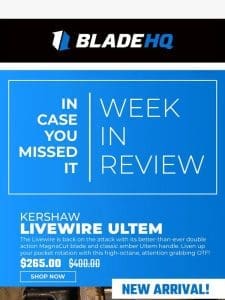 Here’s what sold the most at Blade HQ this week!