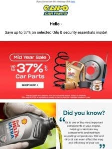 Hey — Savings On Shell， Castrol & More! |   Stoplock Security Essentials